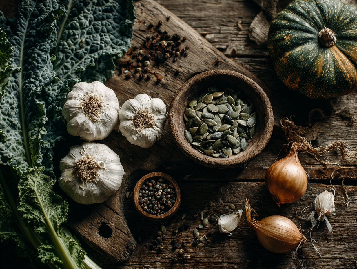 Різноманітні горіхи та насіння